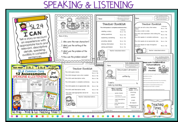 2nd Grade Common Core ELA Assessments - Teaching Times 2